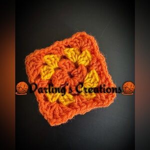 Granny Squares Crocheted Trimmed Handmade 24pcs
